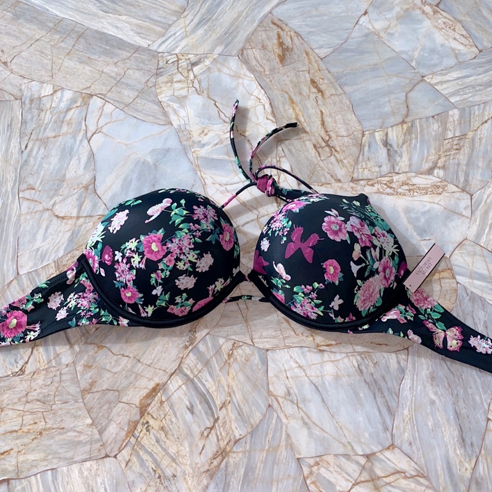 2 Pc Set VICTORIA SECRET Bombshell Super  Push-Up Swim Top 36C Botton Large - Picture 8 of 15